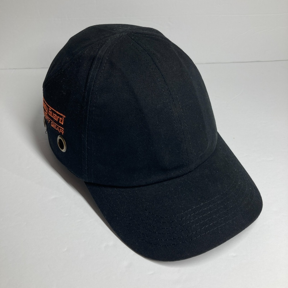Body Guard Safety Gear Hard Shell Insert Black Hat Cap Adjustable Strap Cap